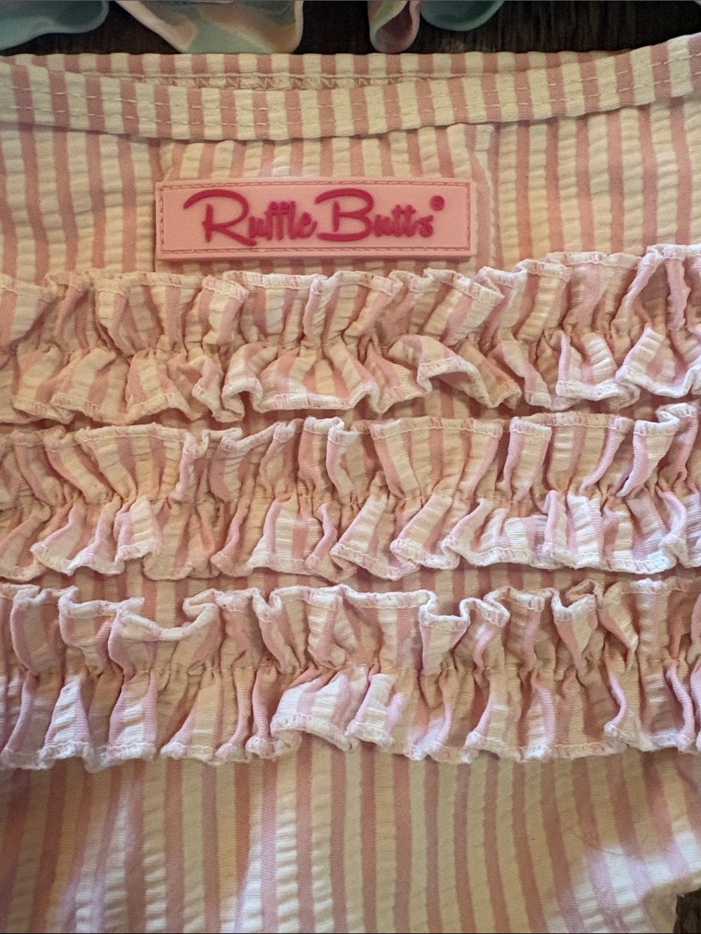 Ruffle Butts Rash Guard Swim Set-pink - Picture 5 of 5